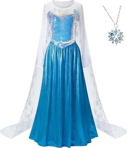 Shimmering Sequin Adult Dress Princess Dress Cosplay Costume Halloween Birthday Party Dress Train Dress in Saudi Arabia
