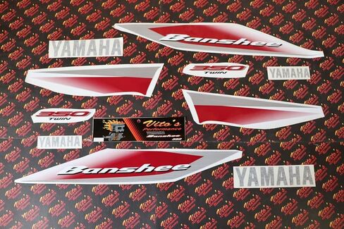 مجموعة رسومات ملصقات الفينيل من Vito مقاس 14MIL تناسب Yamaha Banshee RED CHERRY 2004 in Saudi Arabia