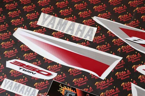 مجموعة رسومات ملصقات الفينيل من Vito مقاس 14MIL تناسب Yamaha Banshee RED CHERRY 2004 in Saudi Arabia