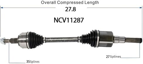 MAXFAVOR CV Axle Shaft Assembly Front Left AWD Compatible With 2021-2024 Ford Bronco Sport & 2020-2024 Ford Escape, Front Driver Side CV Joint Shaft Assembly OE# NCV11287 in Saudi Arabia