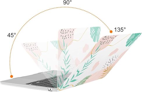 MOSISO Compatible with MacBook Air 15 inch Case 2026 2025 2024 2023 Release M4 A3241 M3 A3114 M2 A2941 Liquid Retina Display&Touch ID, Protective Plastic Hard Shell Case&Keyboard Cover, Artistic Leaf in Saudi Arabia