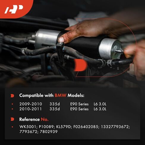 A-Premium Fuel Filter Compatible with BMW 335d 2009 2010 2011, L6 3.0L in Saudi Arabia