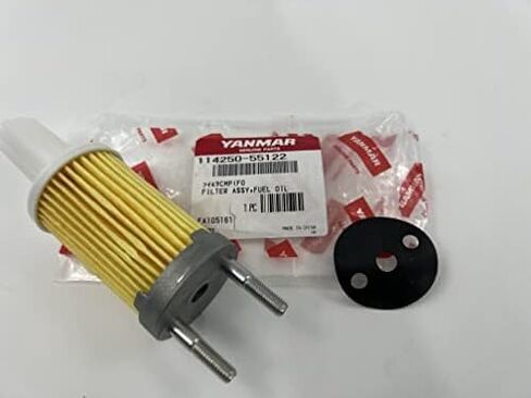Genuine Yanmar 114250-55122 Fuel/Oil Filter Assembly for L100EE, L48N5, L100N5, and L48N6 Industrial Engines in Kuwait