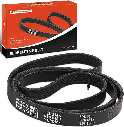 A-Premium 72.4 Inch Engine Serpentine Drive Belt Compatible with GMC Acadia 2017-2023 & Buick LaCrosse 2017-2019, Regal Sportback 2018-2020 & Cadillac XT5, XT6 & Chevrolet Blazer, Caprice, SS in Saudi Arabia