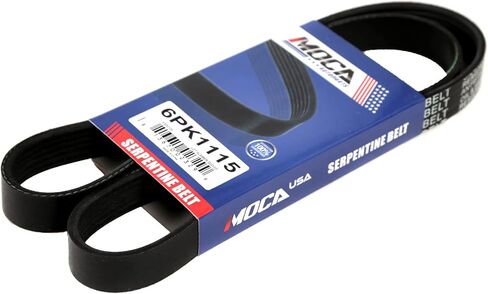 EPDM Serpentine Belt 6PK1115 Compatible with Audi, for Volkswagen - 2009-2012 TT Quattro A3, 2009-2012 GTI Jetta Tiguan, 2011-2012 CC, 2009-2010 Passat in Saudi Arabia