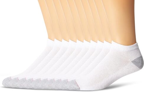 Hanes Classics mens Freshiq, X-temp Cushioned Foot Bottom No Show Socks (Pack of 12 Pairs) in Saudi Arabia