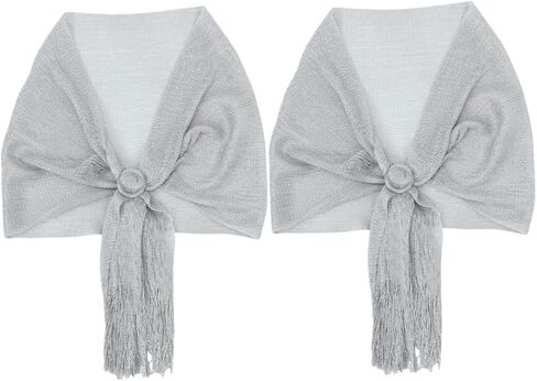 2pcs Elegant Neck Wrap for Bride Bridesmaids Lightweight Formal Scarf for Evening Dresses Parties and Special Occasions in Kuwait