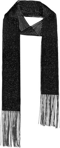 Sparkly Sequin Scarf for Women Long Skinny Scarves, Ties for Women Girls Neck Tie for Banquet Daily Dress Cosplay in Kuwait