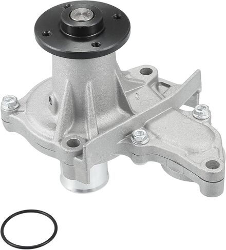 Water Pump, Front 16x14.5cm Engine Water Pump with Rubber Ring Kit No.1611019135 for Toyota Corolla 1993-1997 Silver Tone, 1 Set in Saudi Arabia