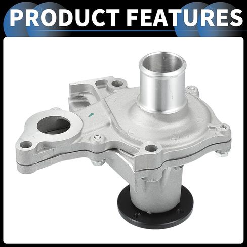 Water Pump, Front 16x14.5cm Engine Water Pump with Rubber Ring Kit No.1611019135 for Toyota Corolla 1993-1997 Silver Tone, 1 Set in Saudi Arabia