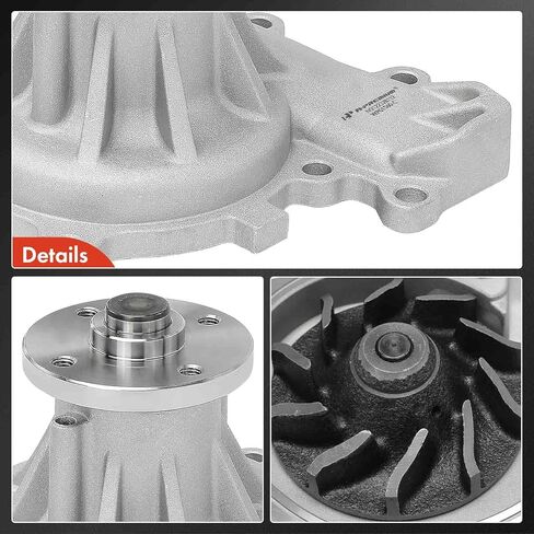 A-Premium Engine Water Pump Compatible with Chevrolet W3500/W5500HD Tiltmaster 2005-2009, W4500/W5500 Tiltmaster 2005-2010 & GMC W3500/W4500/W5500/W5500HD Forward & Isuzu NPR, NPR-HD, NQR, NRR, 5.2L in Saudi Arabia