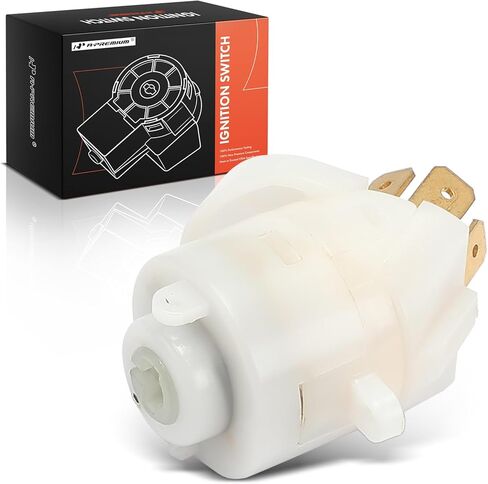 A-Premium Ignition Starter Switch Compatible with Audi & Porsche & Volkswagen Vehicles - 4000 Quattro Coupe 914 924 Cabriolet Dasher Fox Golf Jetta Convertible Pickup Scirocco Super Beetle - 7 Blades in Saudi Arabia