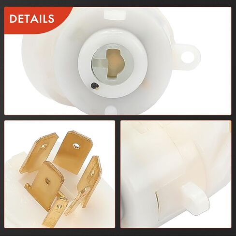 A-Premium Ignition Starter Switch Compatible with Audi & Porsche & Volkswagen Vehicles - 4000 Quattro Coupe 914 924 Cabriolet Dasher Fox Golf Jetta Convertible Pickup Scirocco Super Beetle - 7 Blades in Saudi Arabia