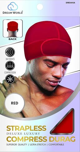 Dream World Strapless Compress Durag Assorted Colors 12 Durags in Saudi Arabia