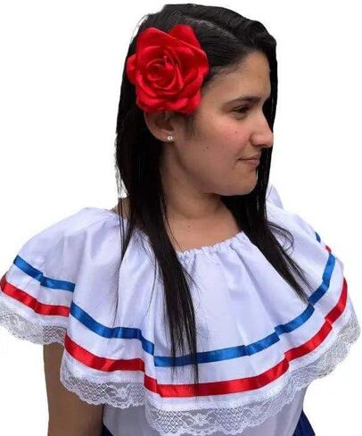 Dominican Republic Traditional Women Fiesta Dress in Saudi Arabia