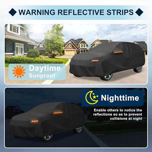 غطاء سيارة مقاوم للماء مناسب لسيارة Toyota Corolla Cross لجميع الأحوال الجوية للسيارات في الهواء الطلق والثلج والشمس والغبار وحماية من الأشعة فوق البنفسجية غطاء خارجي كامل مع سحاب الباب in Kuwait