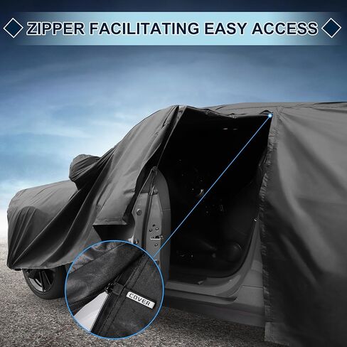 غطاء سيارة مقاوم للماء مناسب لسيارة Toyota Corolla Cross لجميع الأحوال الجوية للسيارات في الهواء الطلق والثلج والشمس والغبار وحماية من الأشعة فوق البنفسجية غطاء خارجي كامل مع سحاب الباب in Kuwait