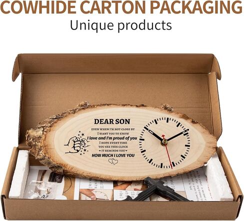 هدايا BeauGift للابن، هدايا ساعة خشبية للابن من الأم والأب، هدايا عيد ميلاد للابن في القانون، هدية من الأم والأب لابني in Kuwait