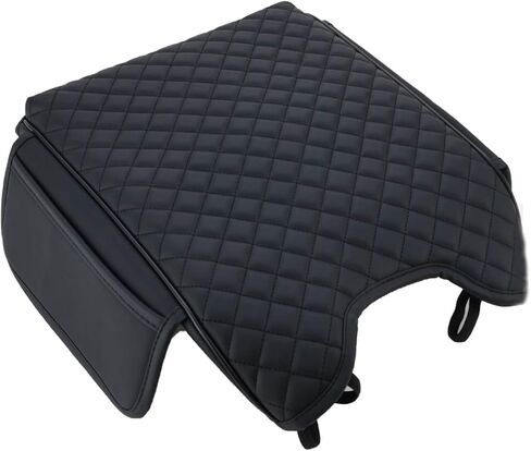 غطاء وحدة التحكم المركزية متوافق مع Ford F150 2021 2022 2023 2024 2025 2026، واقي جلدي لغطاء مسند الذراع، ملحقات داخلية لوسادة وحدة التحكم الوسطى (مقعد الدلو فقط) in Kuwait