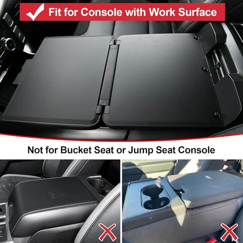 ThirdPole Center Console Cover for Ford 2021-2026 F150 & 2022-2026 F150 Lightning - Armrest Lid Protector Cushion (Fits Work Surface Console Only) in Saudi Arabia