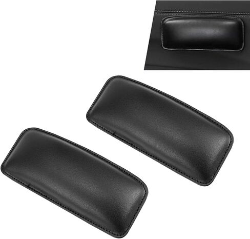 2PCS Car Knee Cushion, Leather Auto Door Knee Leg Elbow Cushion Pad, Soft Foam Armrest Pillow, Comfort Car Center Console Thigh Support Mat Accessories in Kuwait