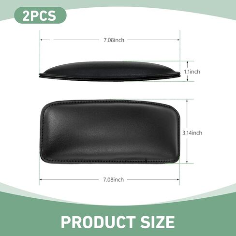2PCS Car Knee Cushion, Leather Auto Door Knee Leg Elbow Cushion Pad, Soft Foam Armrest Pillow, Comfort Car Center Console Thigh Support Mat Accessories in Kuwait