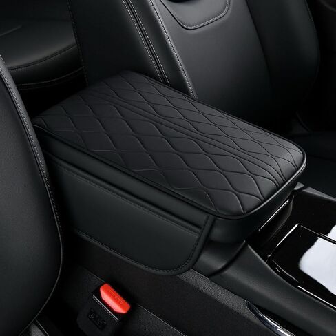 Car Center Console Cover For Lexus LS Sedan LS 350 /LS 460 L /LS500 /LS 500H /LS 600 h L/LS TRI-P4, Leather Armrest Box Mat Protective Covers Waterproof Interior Accessories with 2 Storage Bags in Saudi Arabia