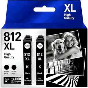 خراطيش حبر 812xl 812 XL مجموعة كومبو باللون الأسود لخراطيش الحبر t812 812XL T812XL تعمل مع طابعة Pro WF7820 WF7310 WF7840 ECC7000 WF-7310، WF-7820، WF-7840، EC-C7000 in Kuwait