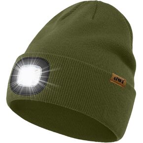 ATNKE LED Lighted Beanie Cap,USB Rechargeable 4 LED Running Headlamp Bright Hat with Light Tech Gifts for Men and Women in Saudi Arabia