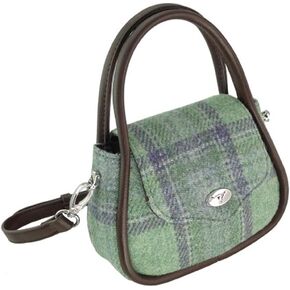 Glen Appin Harris Tweed 'Buchan' Round Mini Handbag in Kuwait