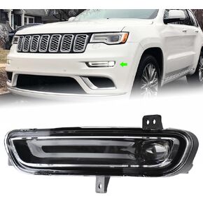 مجموعة مصابيح الضباب الأمامية RH LED DRL تناسب 2017-2022 Jeep Grand Cherokee أثناء النهار ومصابيح القيادة ومصباح الضباب الجانب الأيمن للراكب 68273052AB CH2593156 in Kuwait