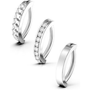 14G 10mm 12mm Hinged belly button ring Hoop belly rings 316L Surgical Steel Minimalist Clasp Clip Clicker belly button ring Simple Reverse Navel Rings Body Belly Piercing Jewelry in Kuwait