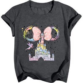 Magic Shirts for Girls Magical Castle Shirt Cute Vacation Trip Tops Summer Clothes in Kuwait