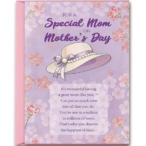 OJsensai Christian Mother's Day Card for Mom, Religious Faith Happy Mothers Day Card,Eco-Friendly with Premium Envelope 5.3in x 8i in Saudi Arabia