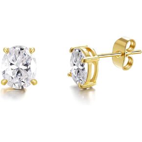 1ct-3ct أقراط الذهب للنساء مكعب أقراط مرصعة بحجر الزركون غير تشويه هيبوالرجينيك ترصيع العصرية هدايا للأم الأخت زوجة in Kuwait