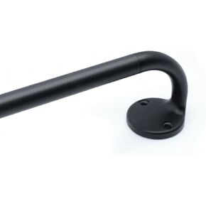 Curtain rod Black, 48-88 inch adjustable telescopic curtain rod, heavy-duty curtain suitable for bedroom, living room, kitchen in Kuwait