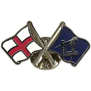 1" Wide England Flag English U.K. United Kingdom Great Britain Freemason Free Mason Masonic Lapel Pin Freemasonry York Rite in Saudi Arabia