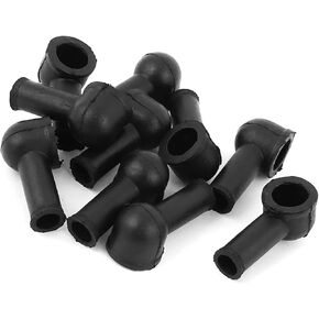 Terminal Insulating Covers 12mm x 8mm 10 Pcs Black Replacement Durable Material in Kuwait
