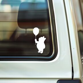 Winnie The Pooh Balloon Silhouette Vinyl Decal Sticker UV & Water Proof Gift Laptop Car Bumper Window Tumbler Accessories 5" in Kuwait