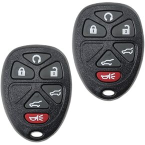 Key Fob Replacement Fits for Cadillac Escalade ESV EXT GMC Yukon/Yukon XL Chevy Tahoe Suburban 1500 2500 2007 2008 2009 2010 2011 2012 2013 2014 Keyless Entry Remote Control OUC60270 OUC60221 2Pcs in Kuwait