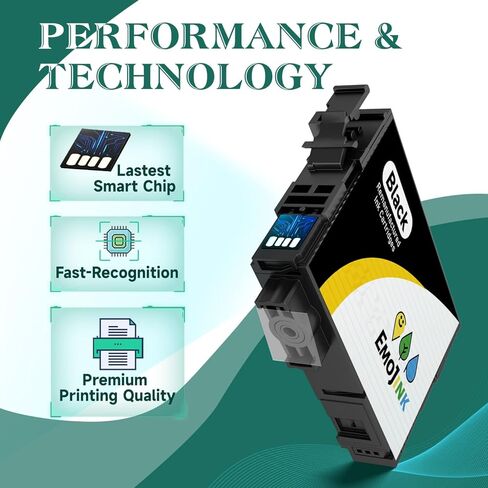 استبدال خراطيش الحبر 222XL المعاد تصنيعها لخراطيش الحبر Epson 222XL Combo Pack T222 XL لطابعة Expression Home XP-5200 Workforce WF-2960 (2 أسود) in Kuwait