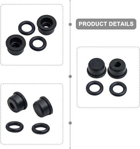 4 قطعة مخلب أسطوانة رئيسية طوقا طقم تصليح الختم ل 1K0721741 1K0798741 02F141143A 2 حلقات الختم in Kuwait