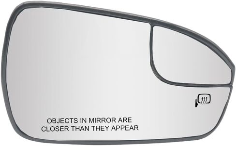 Passenger Right Side Heated Mirror Glass Compatible With Ford Fusion 2013 2014 2015 2016 2017 2018 2019 2020 Ds7Z17K707F Exterior Right View Convex Mirror With Blind Spot in Kuwait