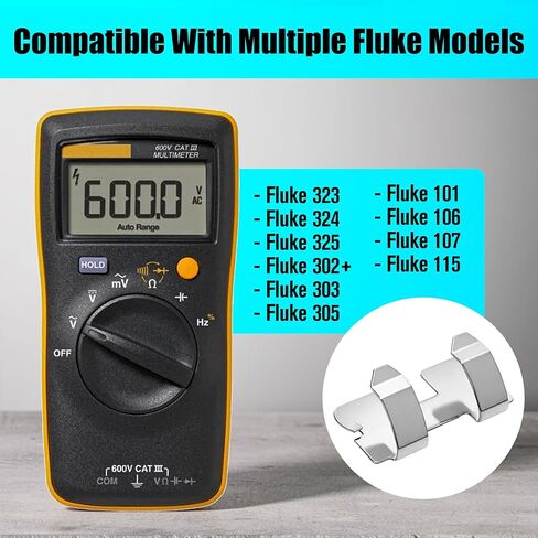 قطعتان من مشابك الاتصال ببطارية AAA، استبدال طرفي زنبركي مزدوج الشظايا لـ Fluke 323 324 325 302+ 303 305 مشبك متر و101 106 107 115 متر متعدد، أجزاء حامل تثبيت مقصورة الفولاذ المقاوم للصدأ in Saudi Arabia
