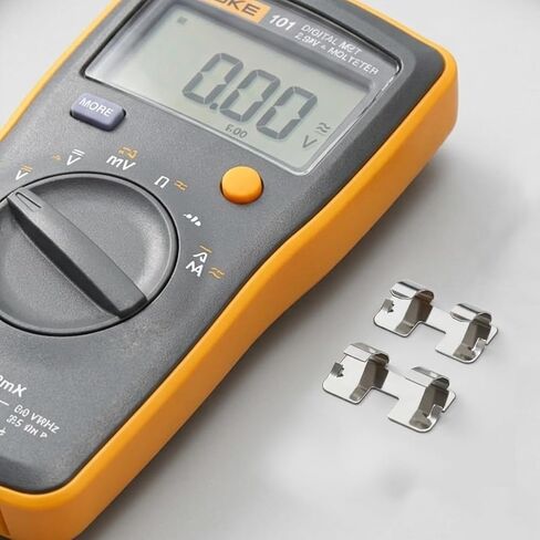 قطعتان من مشابك الاتصال ببطارية AAA، استبدال طرفي زنبركي مزدوج الشظايا لـ Fluke 323 324 325 302+ 303 305 مشبك متر و101 106 107 115 متر متعدد، أجزاء حامل تثبيت مقصورة الفولاذ المقاوم للصدأ in Saudi Arabia