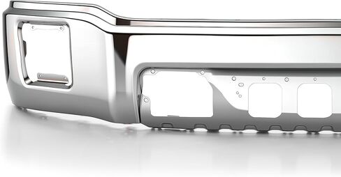 VRC Front Bumper Compatible with 2014 2015 GMC Sierra 1500 Series Pickup,Chrome Steel One-Piece Bumper,For 14 15 Sierra,GM1002848 in Kuwait