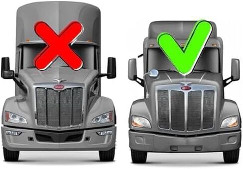 المصد الجانبي الأيسر للسائق بدون فتحة ضوء الضباب متوافق مع Peterbilt 579 2013-2021 | نمط الجسم العام القديم in Kuwait