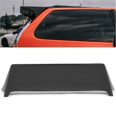 KUAFU Roof Spoiler Compatible with 1988-1991 Honda Civic EF9 Hatchback Models J's Racing Style Rear Top Roof Lip Wing Spoiler Primer Black in Saudi Arabia