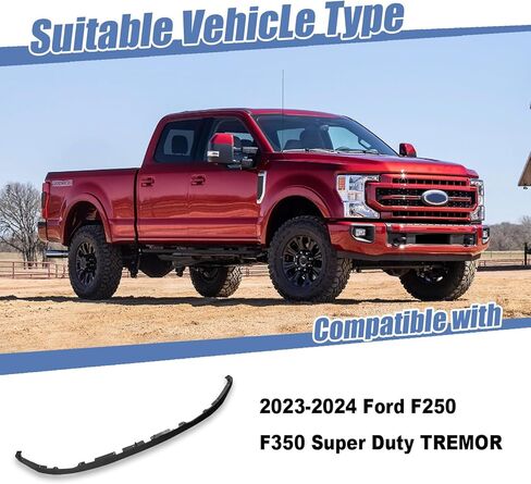 2.15 بوصة المصد الأمامي السفلي لوحة الستارة منحرف سد الهواء متوافق مع 2023-2025 Ford F250، F350 Super Duty PC3Z17626CA in Saudi Arabia