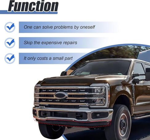 2.15 بوصة المصد الأمامي السفلي لوحة الستارة منحرف سد الهواء متوافق مع 2023-2025 Ford F250، F350 Super Duty PC3Z17626CA in Saudi Arabia